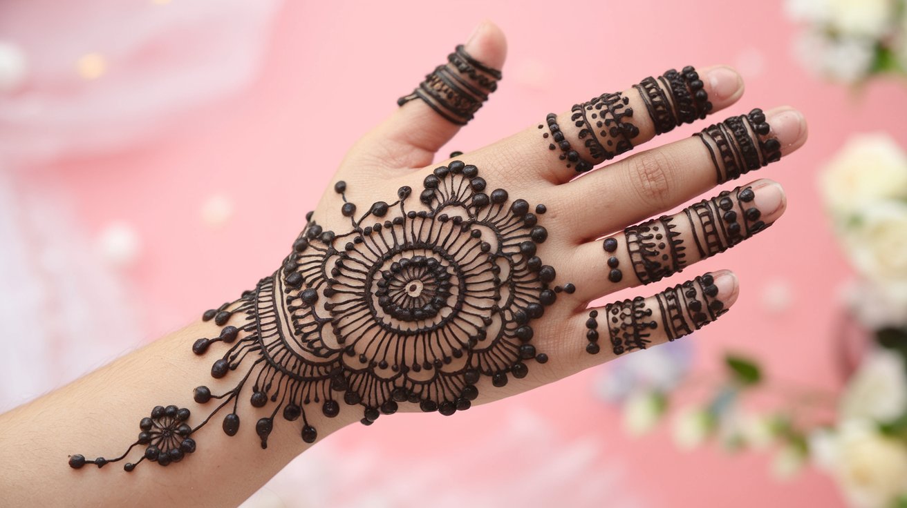 Royal Front Hand Mehndi Design Inspiration for Brides and Grand Celebrations